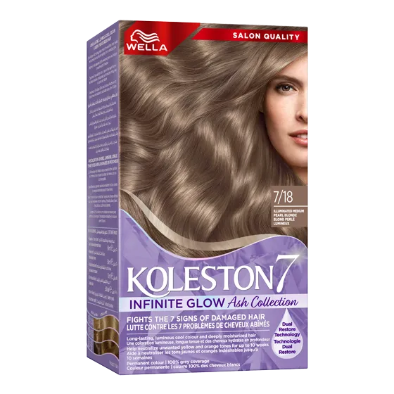 صبغة الشعر ويلا كوليستون سوبريم إنفينيت غلو آش 7/18 أشقر لؤلؤي متوسط لامع