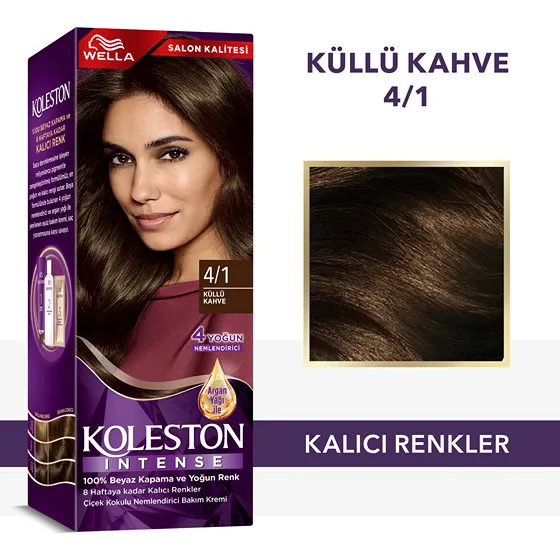 Wella Koleston Intense Saç Boyası 4/1 Küllü Kahve
