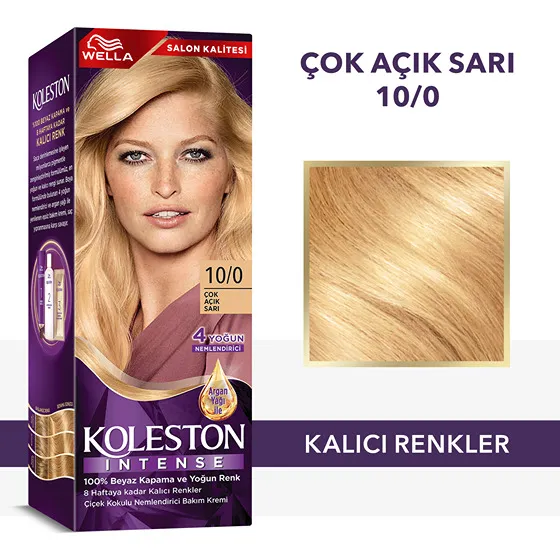 Wella Koleston Intense Saç Boyası 10/0 Çok Açık Sarı