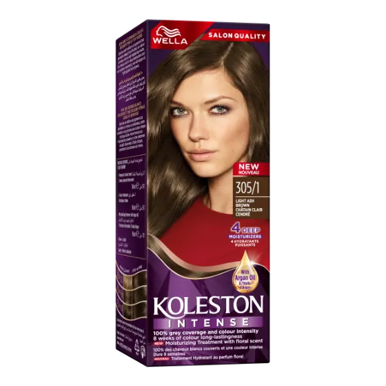 Wella Koleston Hair Color Crème - Light Ash Brown 305/1