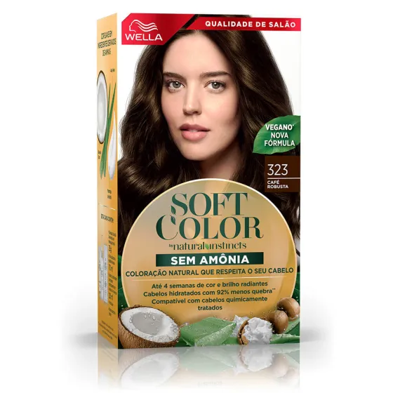 Soft Color, coloração sem amônia com ingredientes naturais: Café Robusta