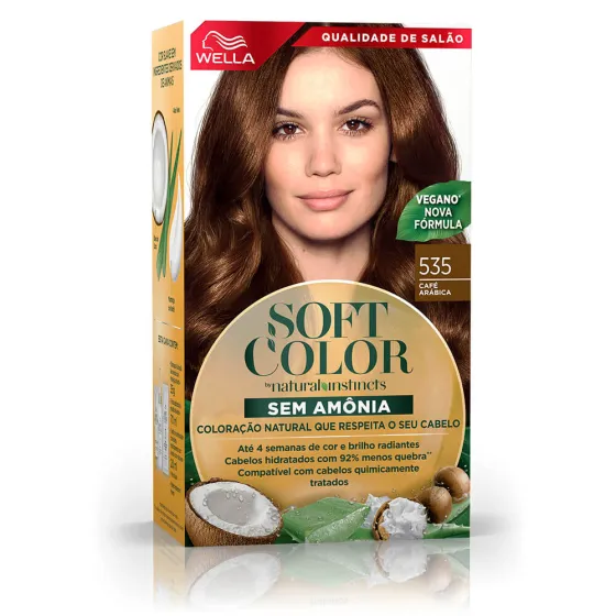 Soft Color, coloração sem amônia com ingredientes naturais: Café Arábica