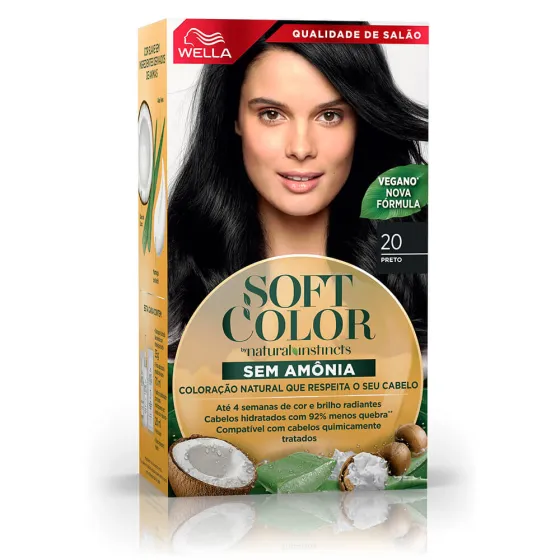 Soft Color, coloração sem amônia com ingredientes naturais : Preto