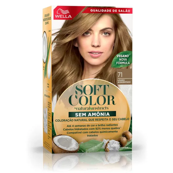 Soft Color, coloração sem amônia com ingredientes naturais: Louro Acinzentado