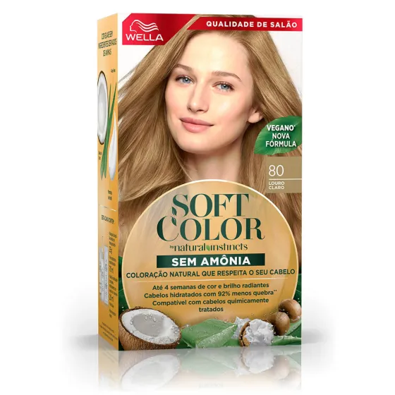 Soft Color, coloração sem amônia com ingredientes naturais: Louro Claro