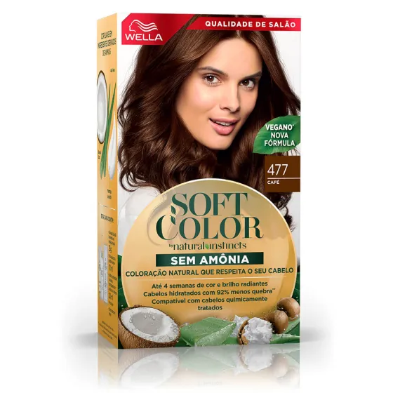 Soft Color, coloração sem amônia com ingredientes naturais: Café