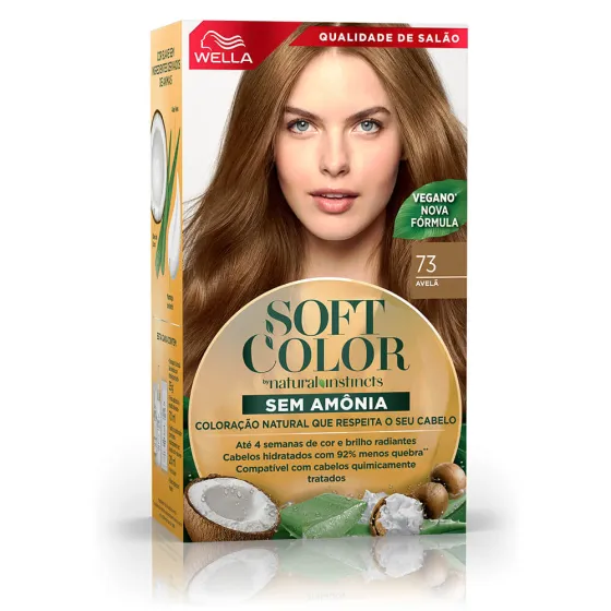 Soft Color, coloração sem amônia com ingredientes naturais: Avelã