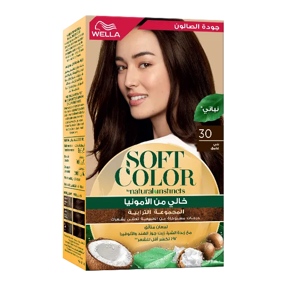 صبغة الشعر ويلا سوفت كولور ناتشرال إنستنكتس المجموعة الترابية 30 بني غامق