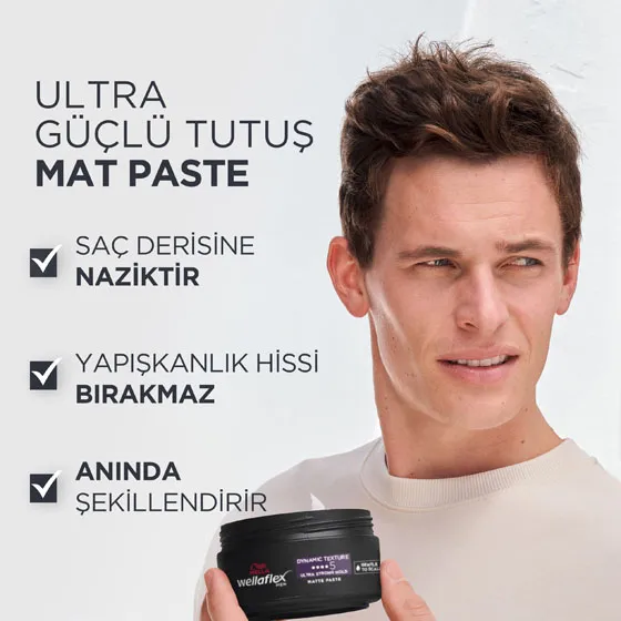 Wella Wellaflex Men Matte Paste - 75ML