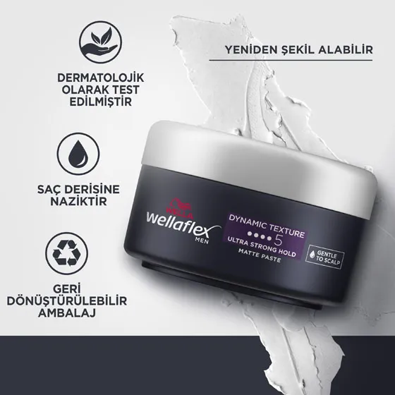 Wella Wellaflex Men Matte Paste - 75ML