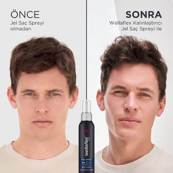 WELLA WELLAFLEX MEN FULL BOOST THICKENING SAÇ SPREYI STRONG HOLD