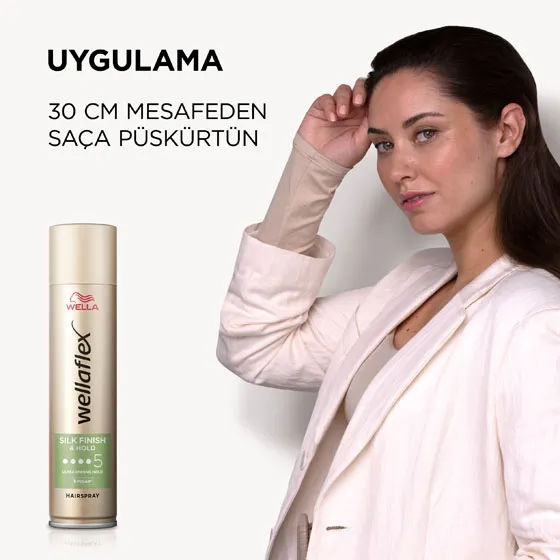 Wella Wellaflex Silk Finish & Hold Hairspray - 400ML