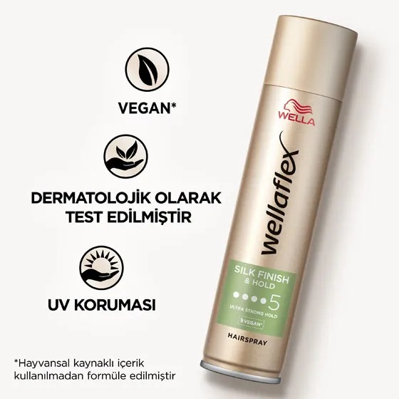 Wella Wellaflex Silk Finish & Hold Hairspray - 400ML