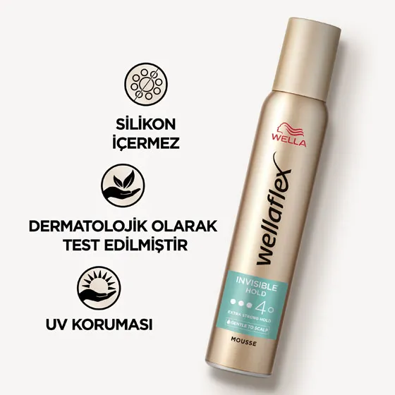 Wella Wellaflex Invisible Hold Mousse - 200ML