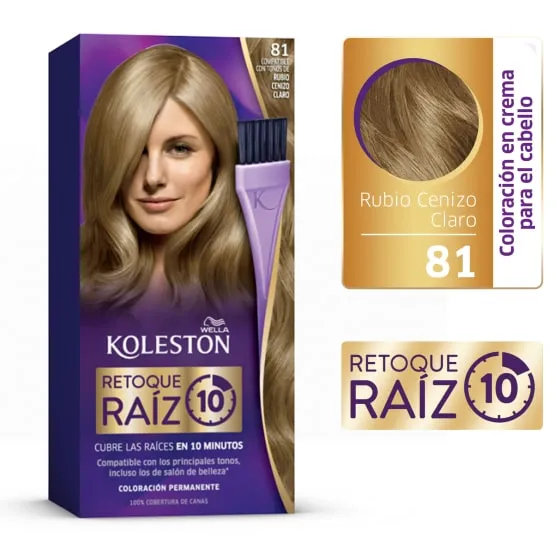 Retoque Raíz 10 - 81 Rubio Cenizo Claro