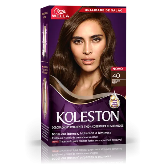 Coloração Creme Castanho Médio 40