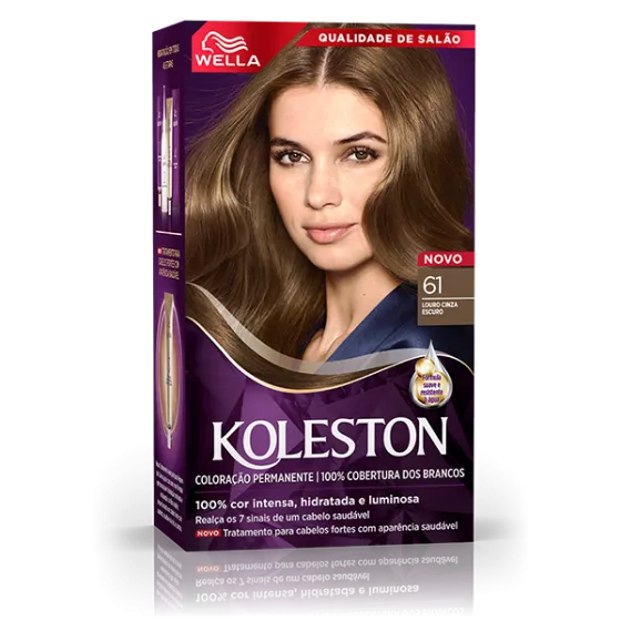 Coloração Creme Louro Cinza 61