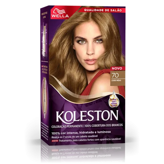 Coloração Creme Louro Médio 70