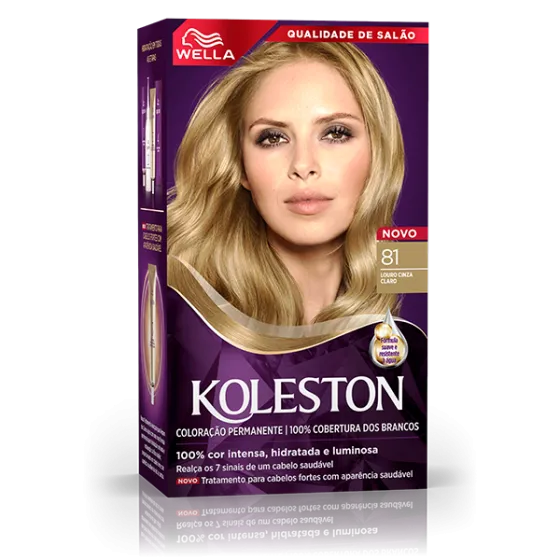 Coloração Creme Louro Cinza Claro 81