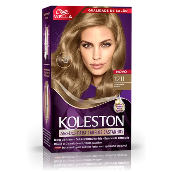 Coloração Creme Louro Cinza Intenso 1211