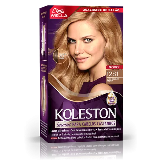 Coloração Creme Louro Dourado Intenso 1281