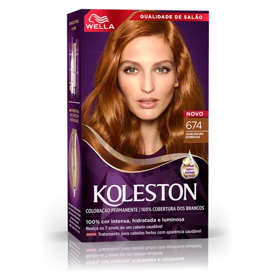 Coloração Creme Chocolate Acobreado 674