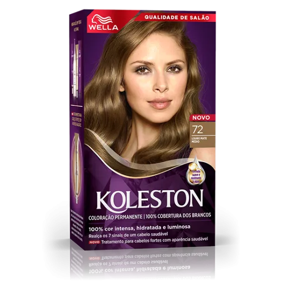 Coloração Creme Louro Mate Médio 72