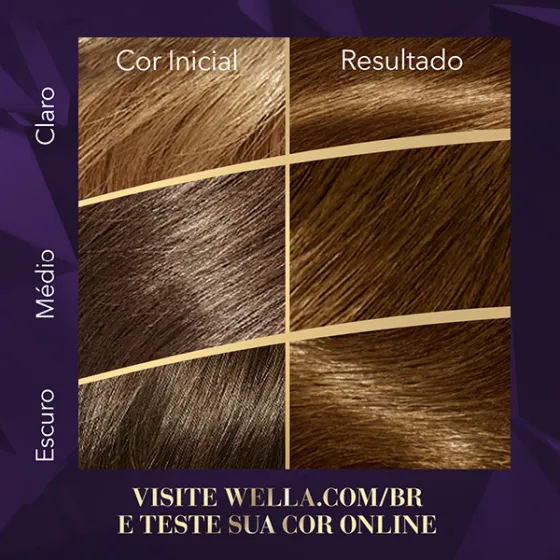 Coloração Creme Entardecer Castanho Ouro 53