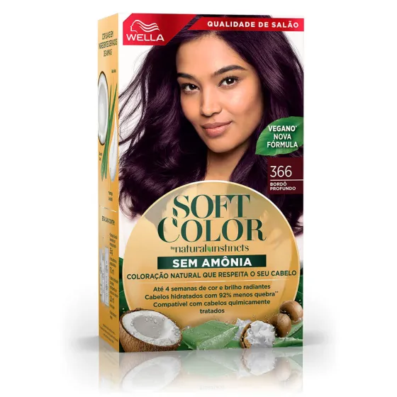 Soft Color, coloração sem amônia com ingredientes naturais: Bordô Profundo