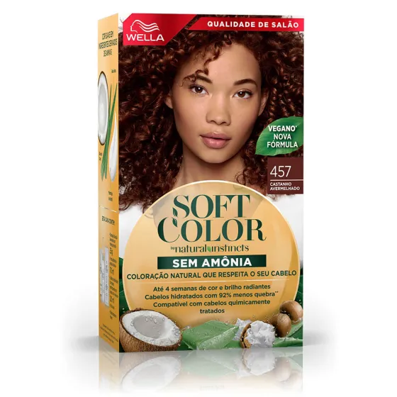 Soft Color, coloração sem amônia com ingredientes naturais: Castanho Avermelhado