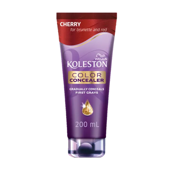 Color Concealer Cherry for brunette and red with argan, coconut and macadamia oils conditioner 200 ml