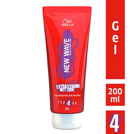 Wella New Wave Extra Strong Wet Look Jöle - 200 ml