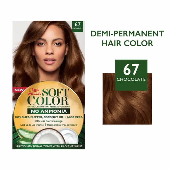 Soft Color, Natural hair color without Ammonia and with 100% Natural Ingredients: Chocolate