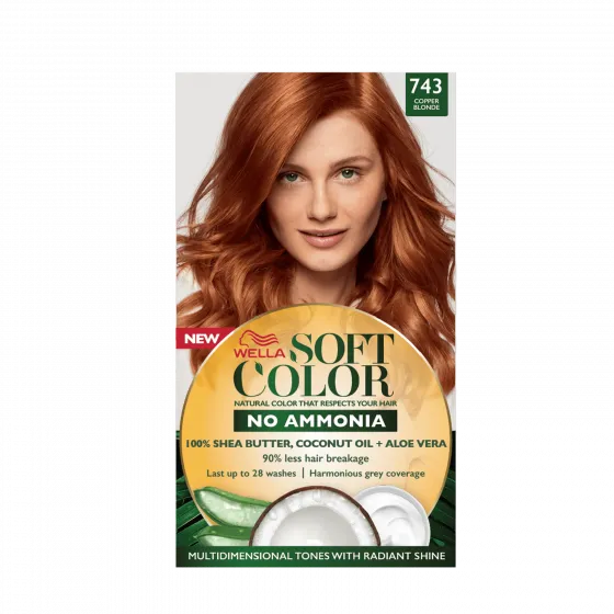 Natural hair color without Ammonia and with 100% Natural Ingredients: Copper Gold