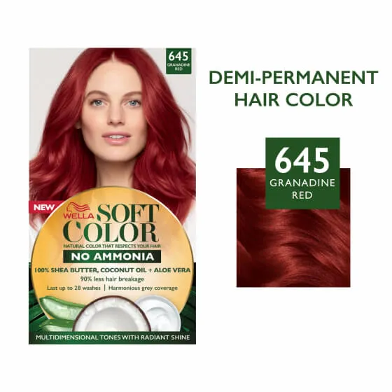 Natural hair color without Ammonia and with 100% Natural Ingredients: Granadine Red