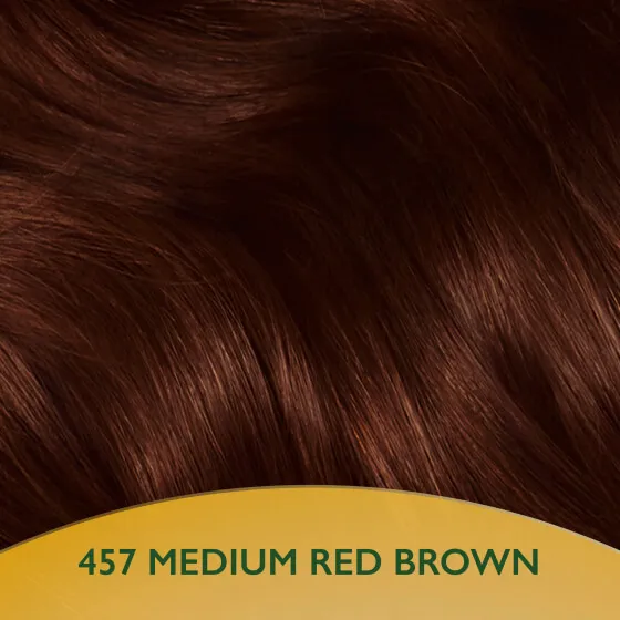 Natural hair color without Ammonia and with 100% Natural Ingredients: Medium Red Brown