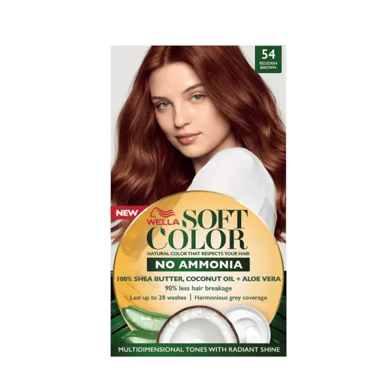 Natural hair color without Ammonia and with 100% Natural Ingredients: Redish Brown