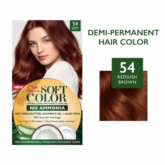 Natural hair color without Ammonia and with 100% Natural Ingredients: Redish Brown