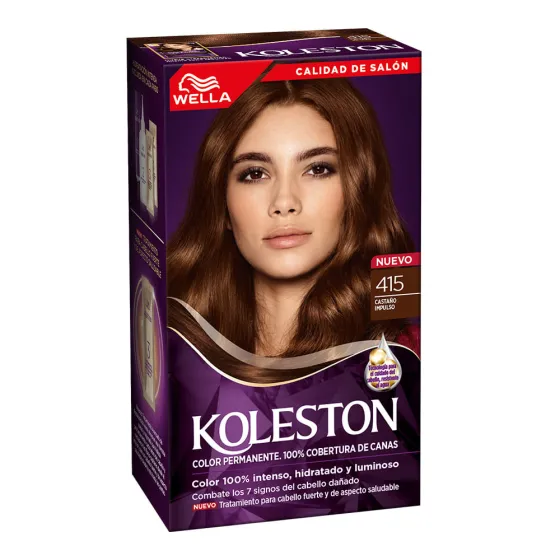 Wella Koleston Coloracion Permanente en Crema, 415 Castaño Impulso