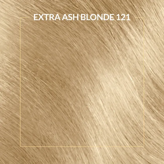 Permanent Hair Color Cream Extra Ash Blonde 121