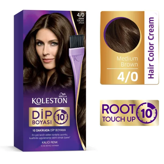 Root Touch Up 10 Permanent Color Cream 40 Medium Brown