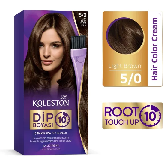 Root Touch Up 10 Permanent Color Cream 50 Light Brown