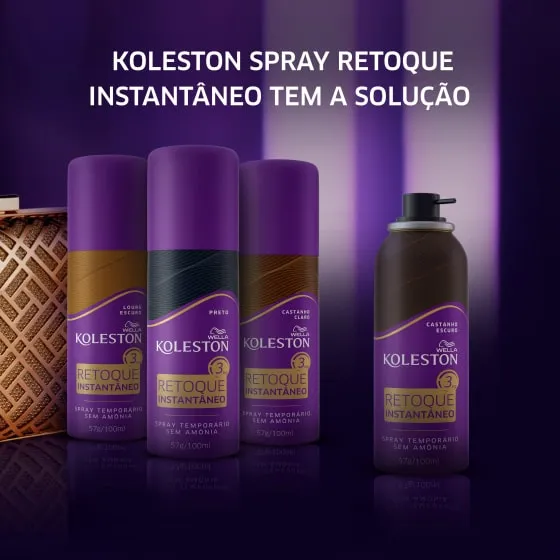 Spray Retoque Instantâneo Louro Escuro