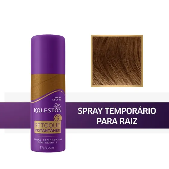 Spray Retoque Instantâneo Louro Escuro