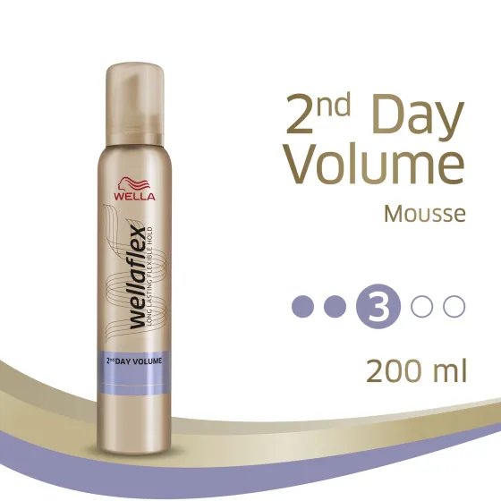 2nd Day Volume Strong Hold Mousse 200 ml