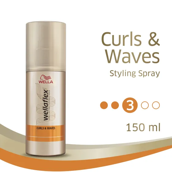 Curls & Waves Strong Hold Styling Spray 150 ml