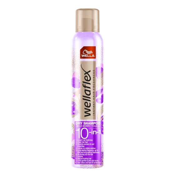 Wellaflex Dry Shampoo 10-in-1 Wild Berry Touch 180ml