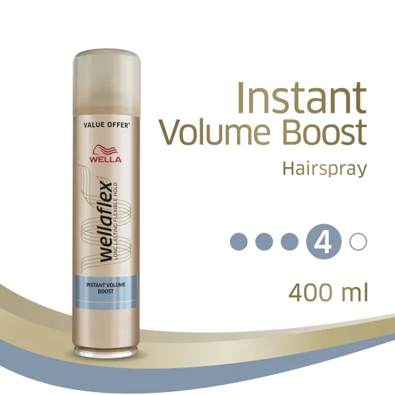 Instant Volume Boost Extra Strong Hold Hairspray 400 ml
