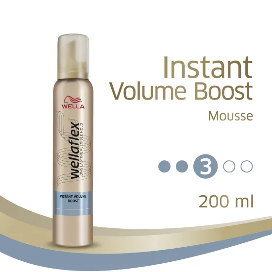 Instant Volume Boost Extra Strong Hold Mousse 200 ml