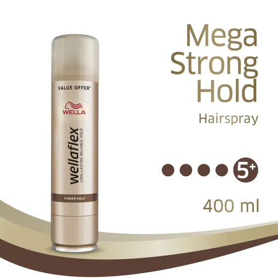 Mega Strong Hold Hairspray 400 ml